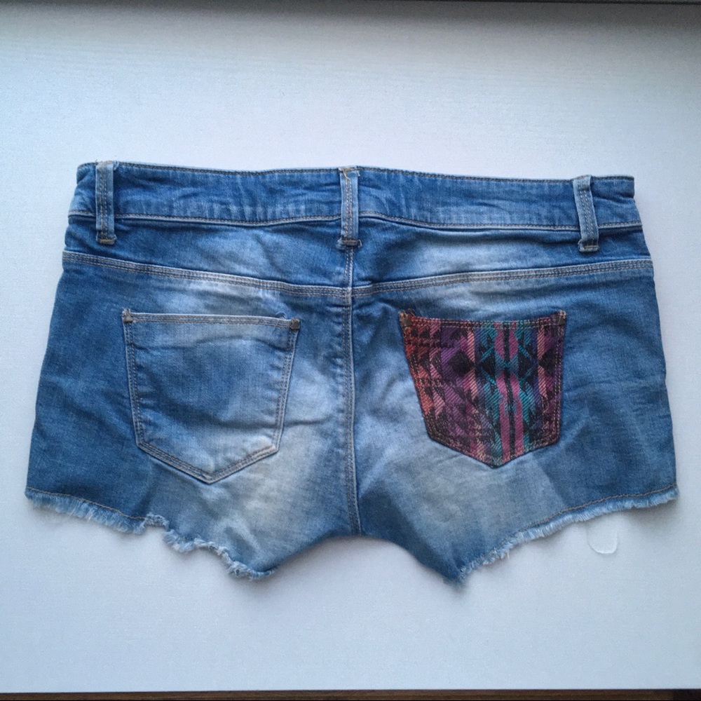 Tribal Aztec Native American Shorts Denim Jean 27 - Picture 5 of 7